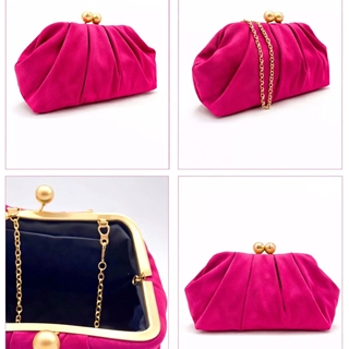CLUTCH FIESTA EFECTO ANTE FUCSIA 22287 - Imagen 2