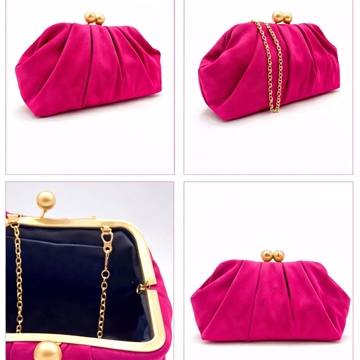 CLUTCH FIESTA EFECTO ANTE FUCSIA 22287 - Imagen 2