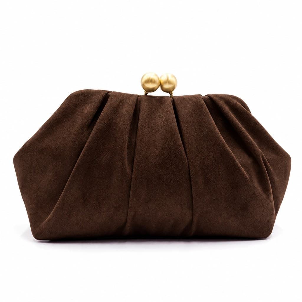CLUTCH FIESTA EFECTO ANTE MARRÓN CHOCOLATE 22287 - Imagen 1