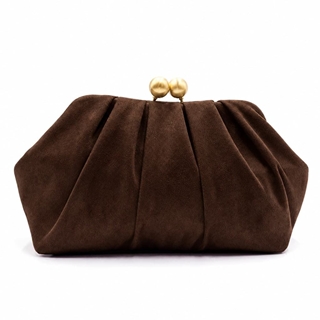 CLUTCH FIESTA EFECTO ANTE MARRÓN CHOCOLATE 22287 - Imagen 1