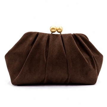 CLUTCH FIESTA EFECTO ANTE MARRÓN CHOCOLATE 22287 - Imagen 1