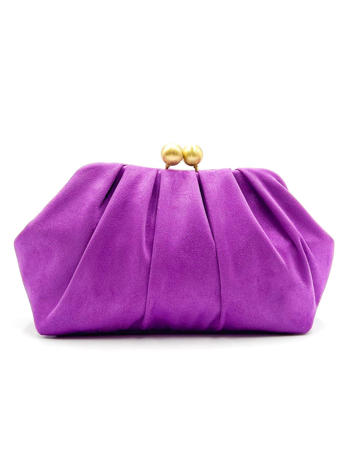 CLUTCH FIESTA EFECTO ANTE MORADO 22287 - Imagen 1