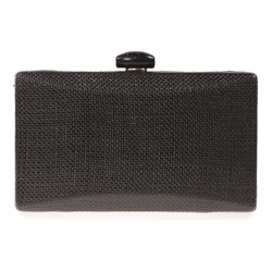 CLUTCH FIESTA EFECTO RAFIA ABALORIO NEGRO 41441 - Imagen 1