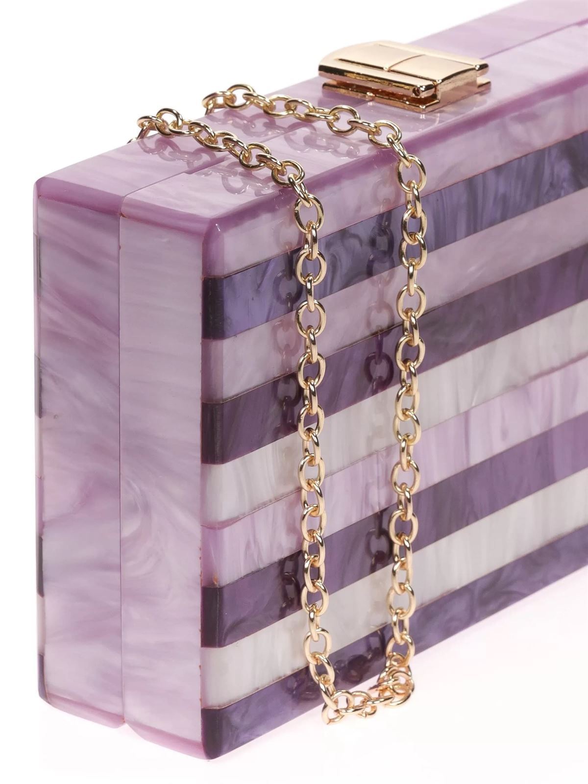 CLUTCH FIESTA NÁCAR MULTI-MORADO 61001 - Imagen 2