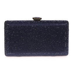 CLUTCH FIESTA PEDRERÍA AZUL MARINO 12421 - Imagen 2
