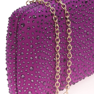 CLUTCH FIESTA PEDRERÍA MORADO 22236 - Imagen 1