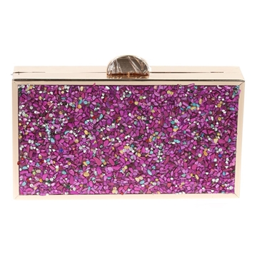 CLUTCH FIESTA PEDRERÍA MORADO 41392 - Imagen 1