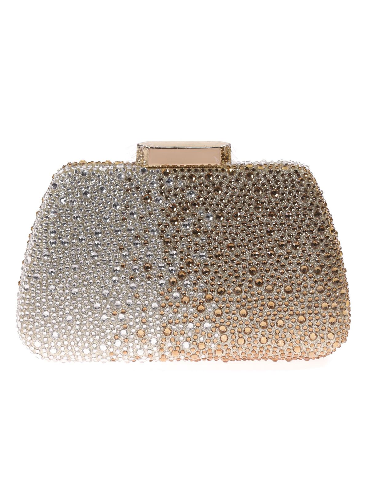 Clutch fiesta pedrería oro 41421 - Imagen 1