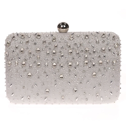 CLUTCH FIESTA PEDRERÍA PLATA 41380 - Imagen 1