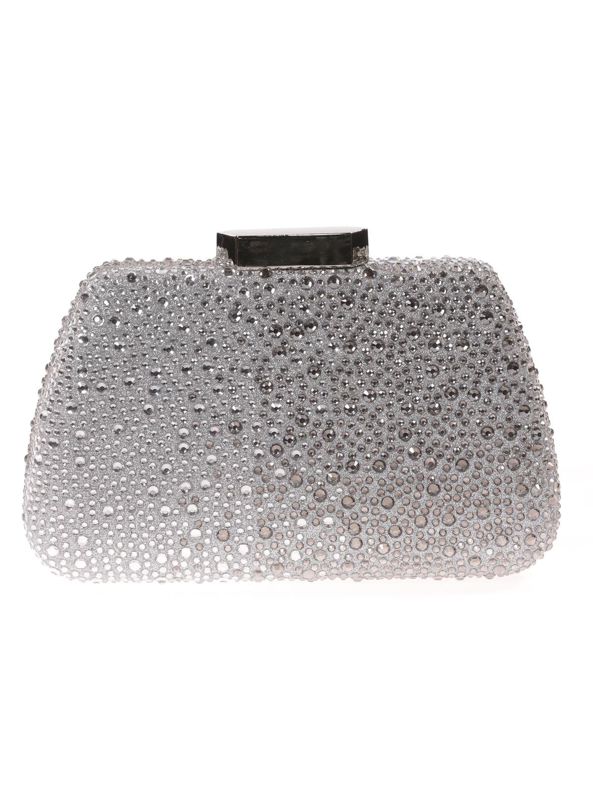 Clutch fiesta pedrería plata 41421 - Imagen 1