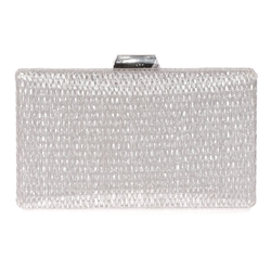 CLUTCH FIESTA PLATA RAFIA 41440 - Imagen 1
