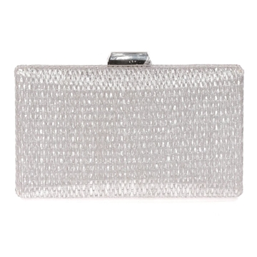 CLUTCH FIESTA PLATA RAFIA 41440 - Imagen 1