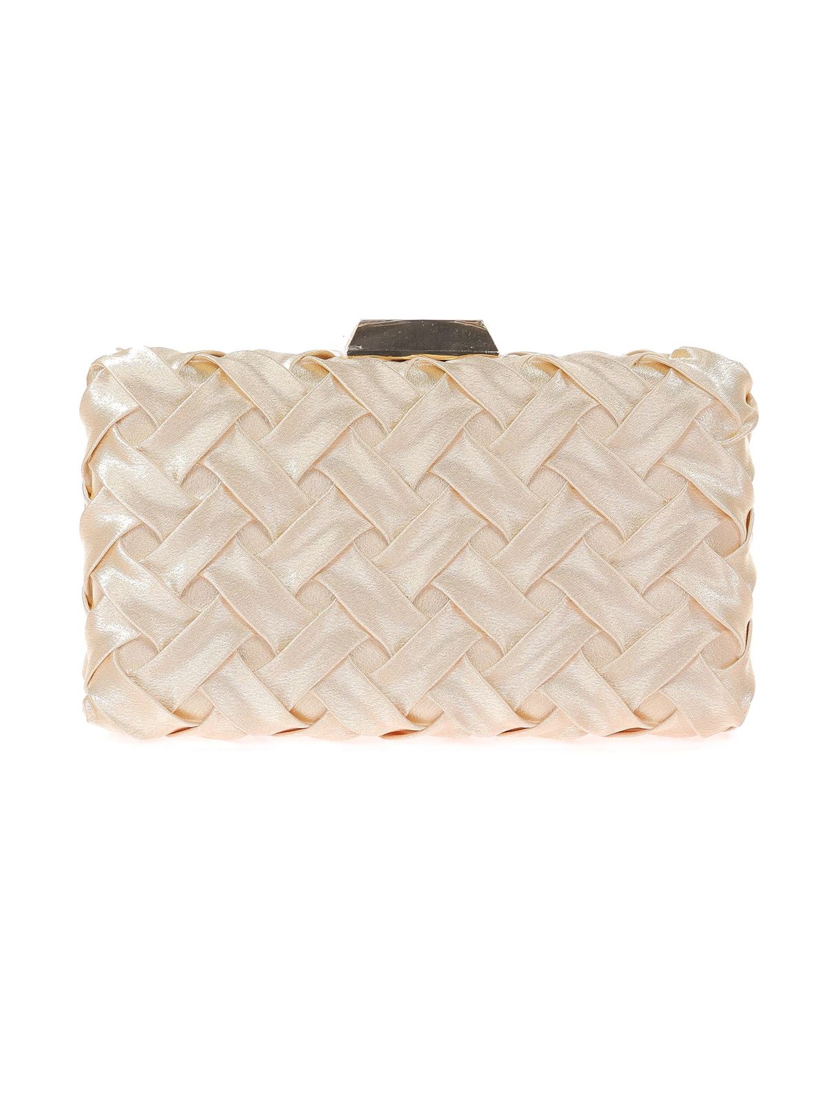Clutch Fiesta Raso Trenzado Oro 41448 - Imagen 1
