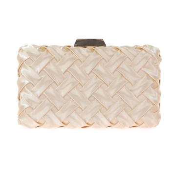 Clutch Fiesta Raso Trenzado Oro 41448 - Imagen 1