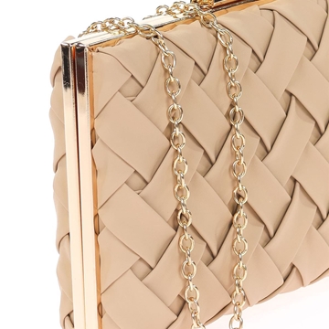 CLUTCH FIESTA TRENZADO CAMEL 41447 - Imagen 2