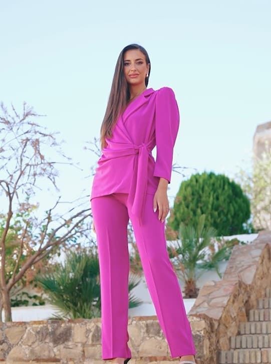 Conjunto de Fiesta de Pantalón Mujer Lola Lunares 9621 - Imagen 2