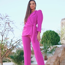 Conjunto de Fiesta de Pantalón Mujer Lola Lunares 9621 - Imagen 2