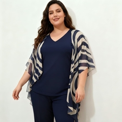 Conjunto Pantalón Fiesta Mujer Tallas Grandes Mercedes García 706 - Imagen 1