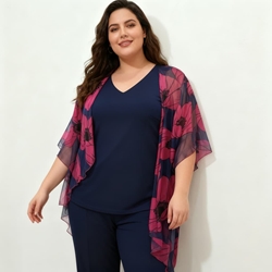 Conjunto Pantalón Fiesta Mujer Tallas Grandes Mercedes García 709 - Imagen 1