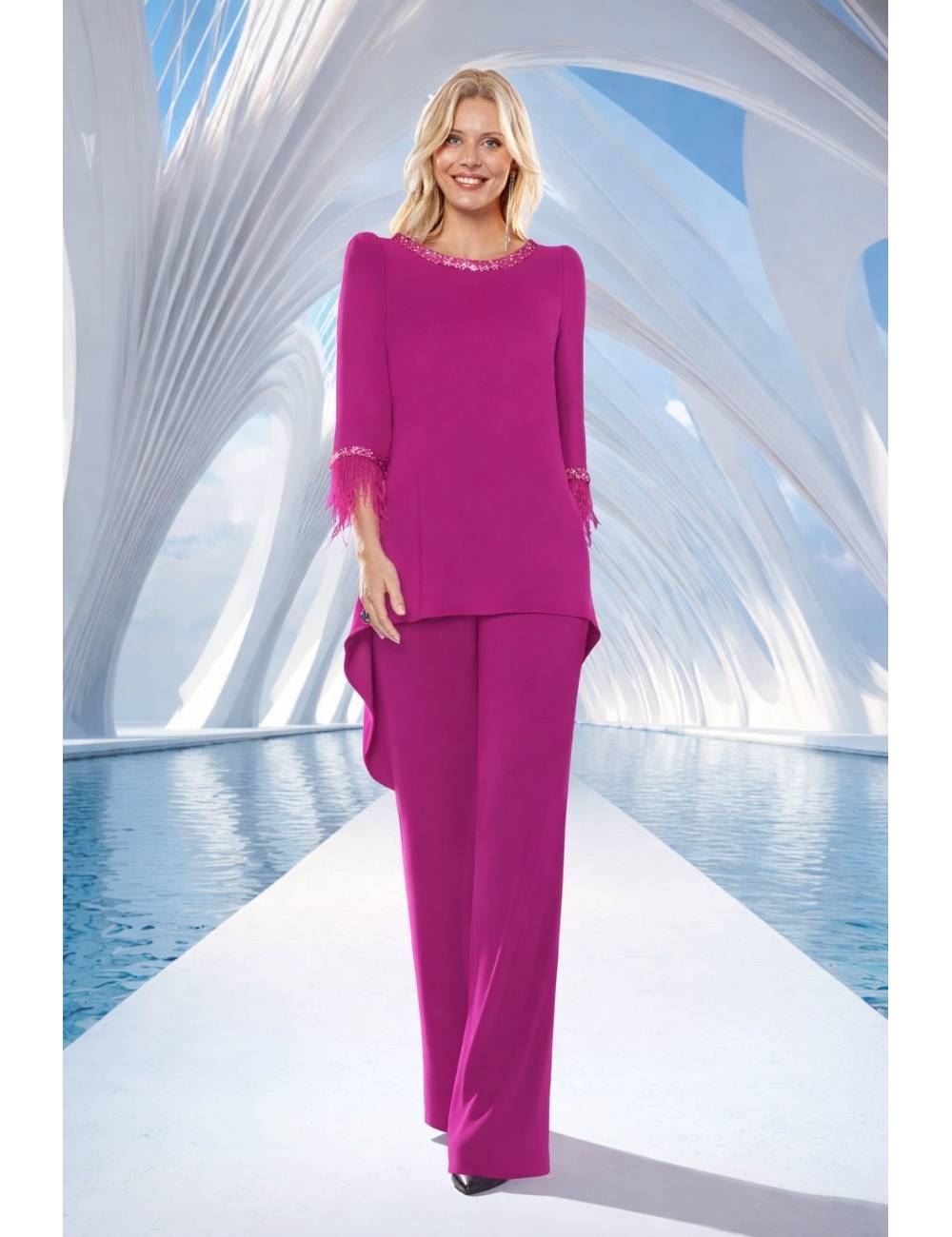 Conjunto Pantalón Mujer Fiesta Nati Jimenez 842-843 - Imagen 1