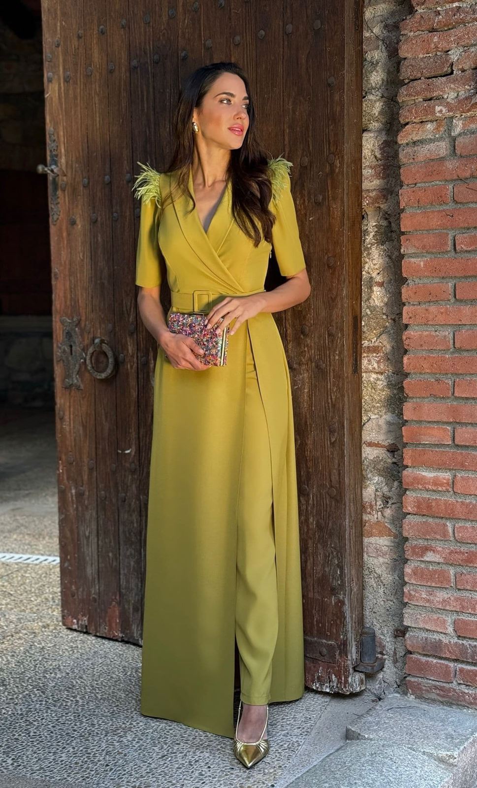 CONJUNTO PANTALÓN SOLAPA PLUMAS CENTELLA NEBLAK 7353 - Imagen 1