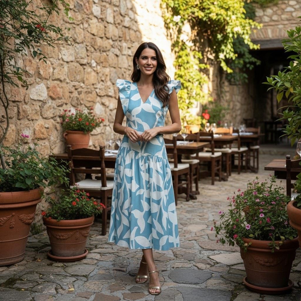 CONJUNTO TOP Y FALDA CENTELLA 4801 - Imagen 1