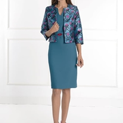 Conjunto Vestido y Chaqueta Creaciones Carfi Modelo 110-453 - Imagen 2
