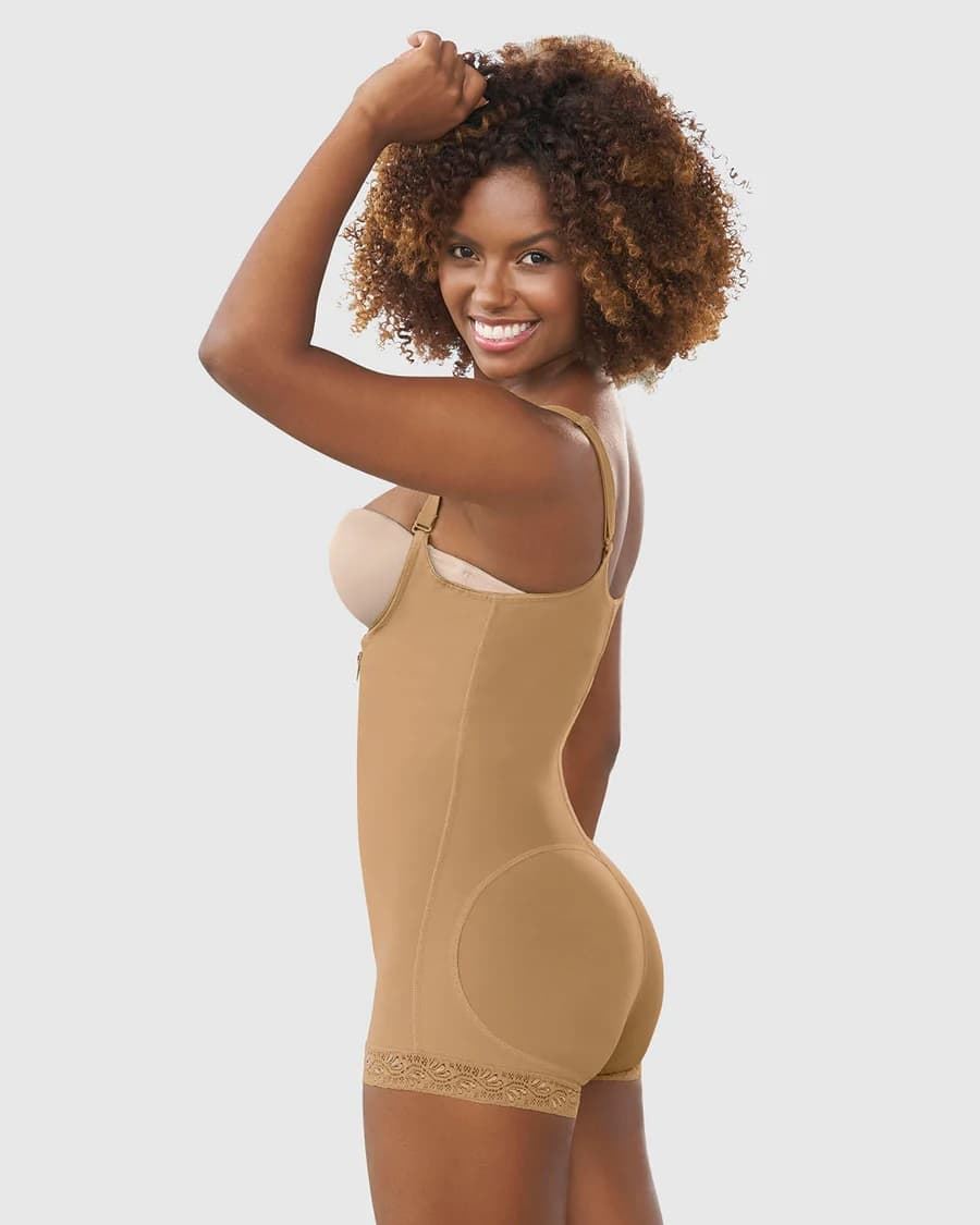 Faja body invisible braga - (beige) sin costuras , alta compresión