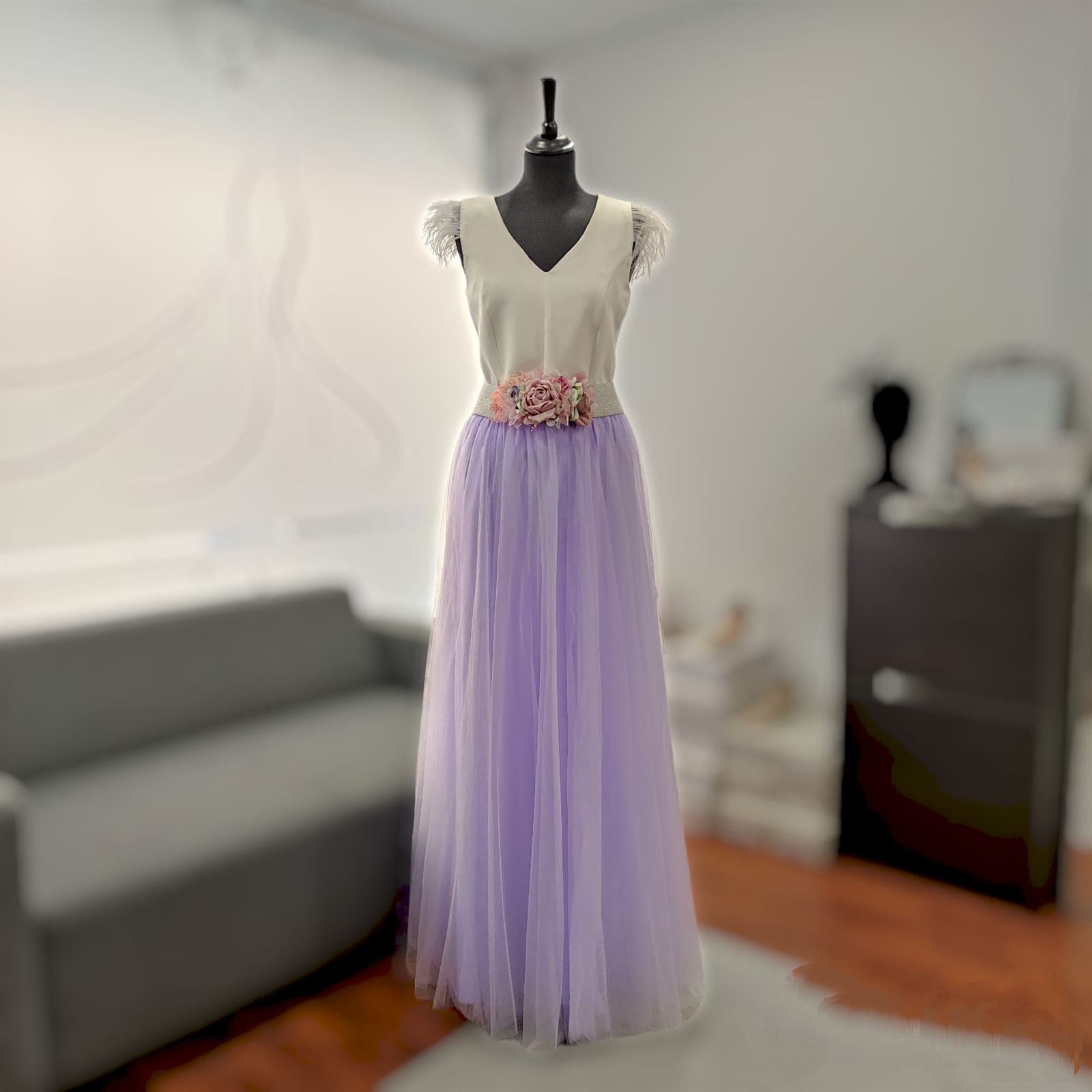 Vestidos de fiesta con falda de tul online