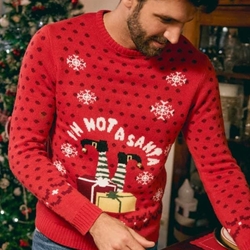 Jersey Navidad hombre estampado I'm not a Santa 70111SUNICO - Imagen 1