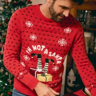 Jersey Navidad hombre estampado I'm not a Santa 70111SUNICO - Imagen 1