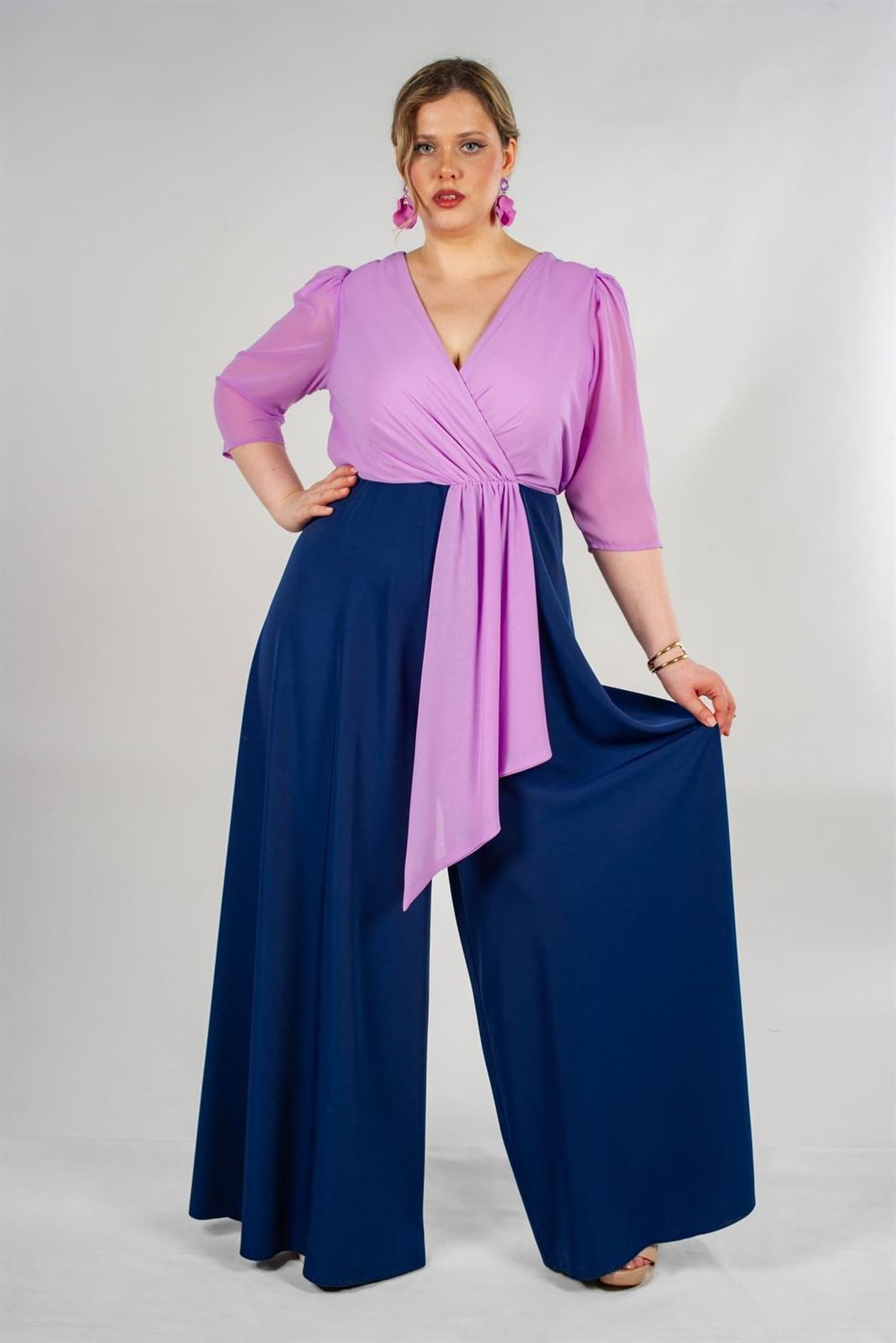 MONO DE FIESTA TALLA GRANDE 261814 MIA MIRÓ - Imagen 1