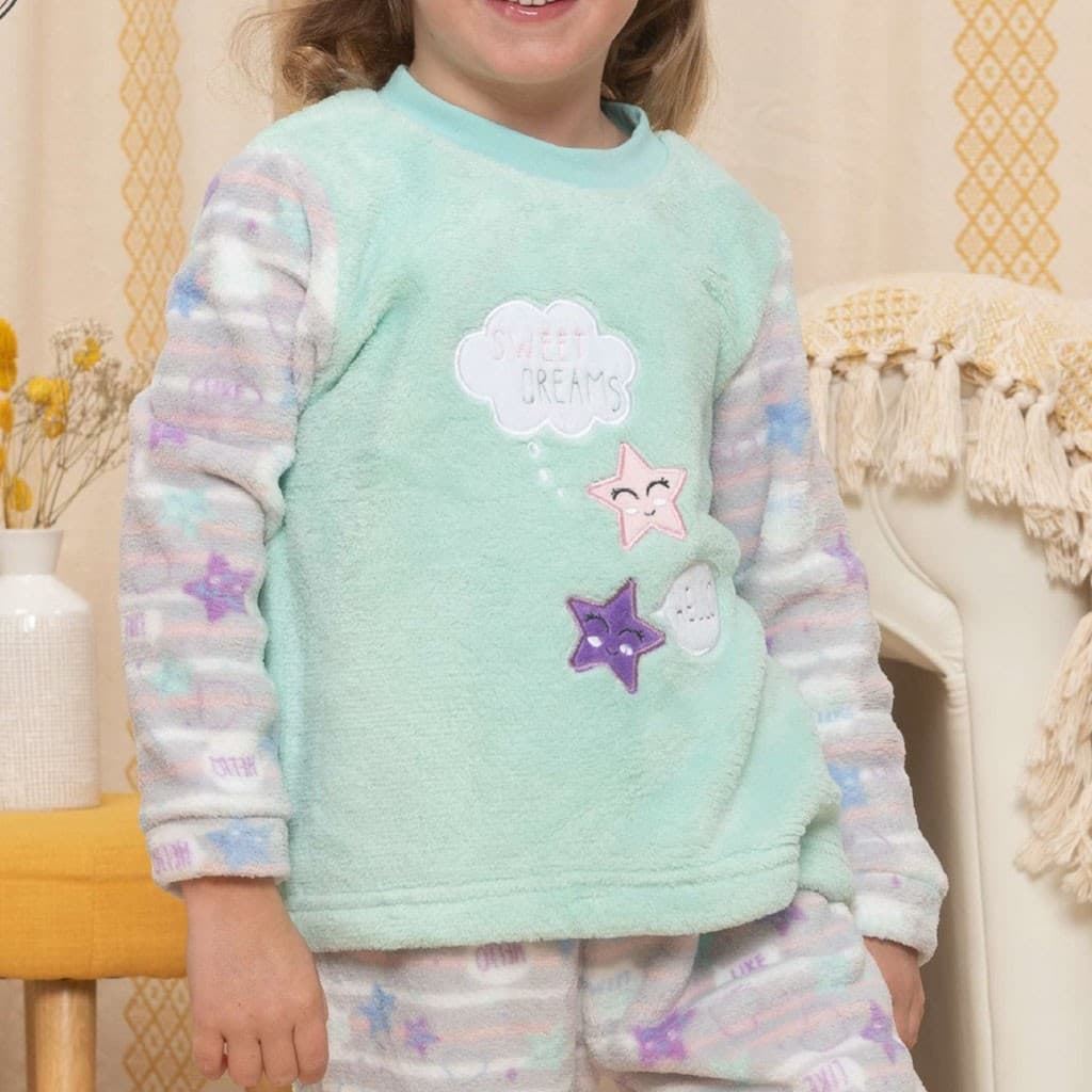 OUTLET PIJAMA INFANTIL CORALINA ESTAMPADA KINANIT KN280 - Imagen 2