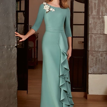 OUTLET VESTIDO CEREMONIA MADRINA AGRADO DE MANILA - Imagen 1