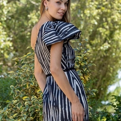 OUTLET VESTIDO DE FIESTA ESTAMPADO BETZZIA 25243 - Imagen 1