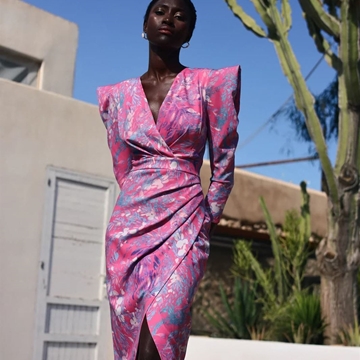 OUTLET VESTIDO DE FIESTA MAGNOLIA KOBUS ODILIA ESTAMPADO - Imagen 2