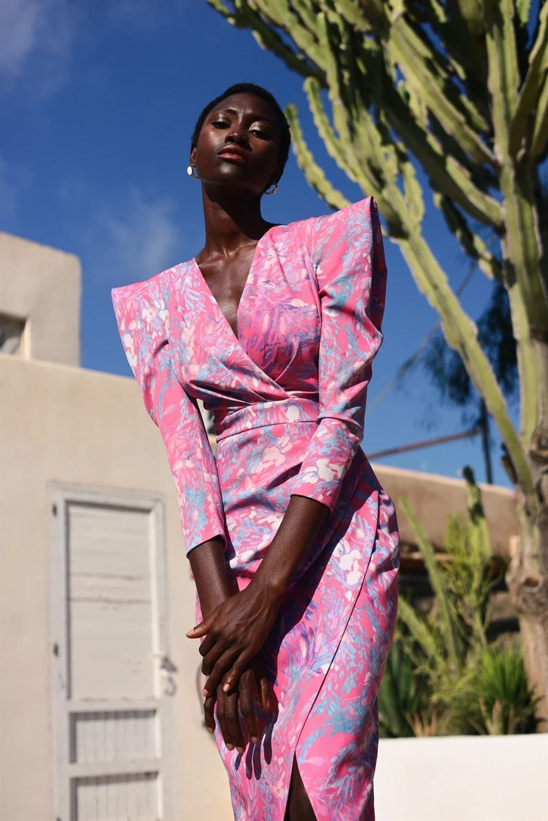 OUTLET VESTIDO DE FIESTA MAGNOLIA KOBUS ODILIA ESTAMPADO - Imagen 4