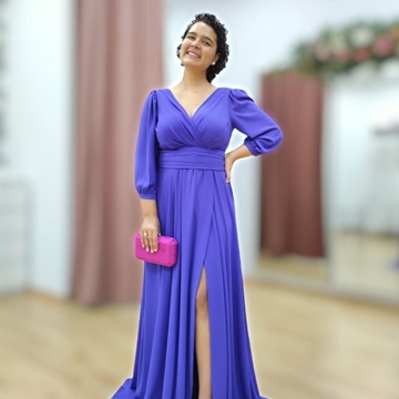 OUTLET VESTIDO JUAN MARCOS LISO CON MANGA 2694 - Imagen 1