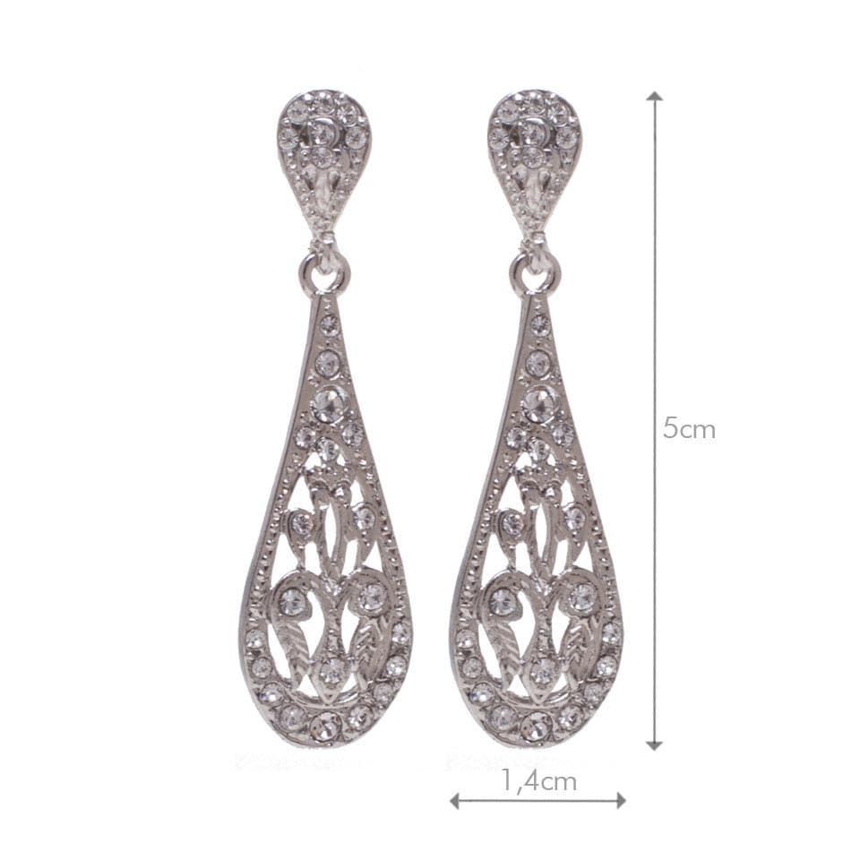 Pendientes Alba Plateado - Imagen 2