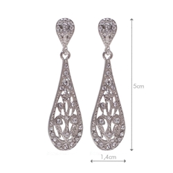 Pendientes Alba Plateado - Imagen 2