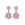 Pendientes Fiesta Nuve Rosa - Imagen 1