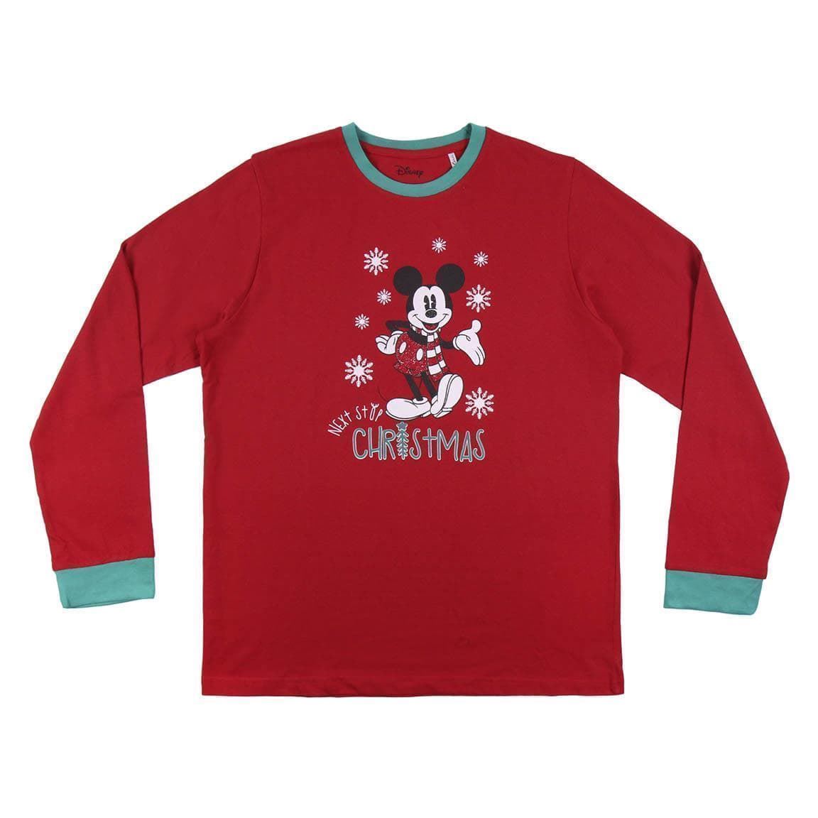 PIJAMA FAMILIAR MICKEY NAVIDAD 8165 CRO - Imagen 1