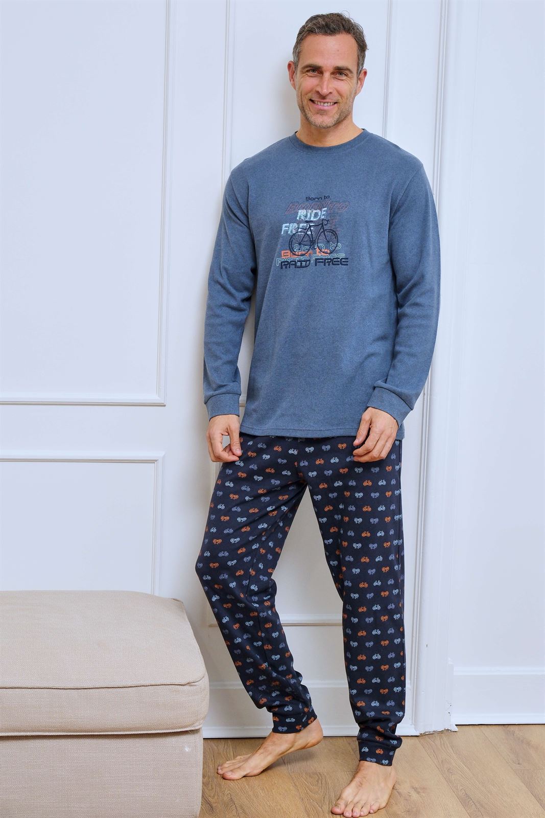 Pijama Hombre Interlock Muslher 265627 | Pijama Largo Invierno - Imagen 1
