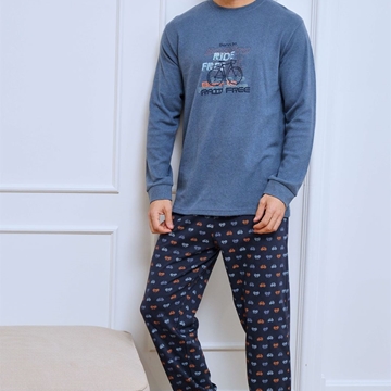 Pijama Hombre Interlock Muslher 265627 | Pijama Largo Invierno - Imagen 1