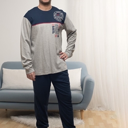 PIJAMA HOMBRE MANGA LARGA KINANIT KN661W22 - Imagen 1