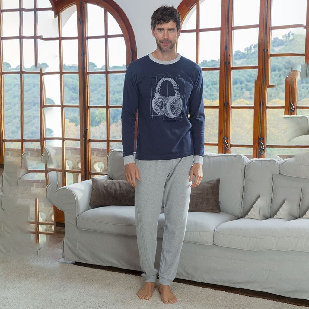 PIJAMA HOMBRE PUNTO INTERLOCK MUSLHER  235633 - Imagen 1
