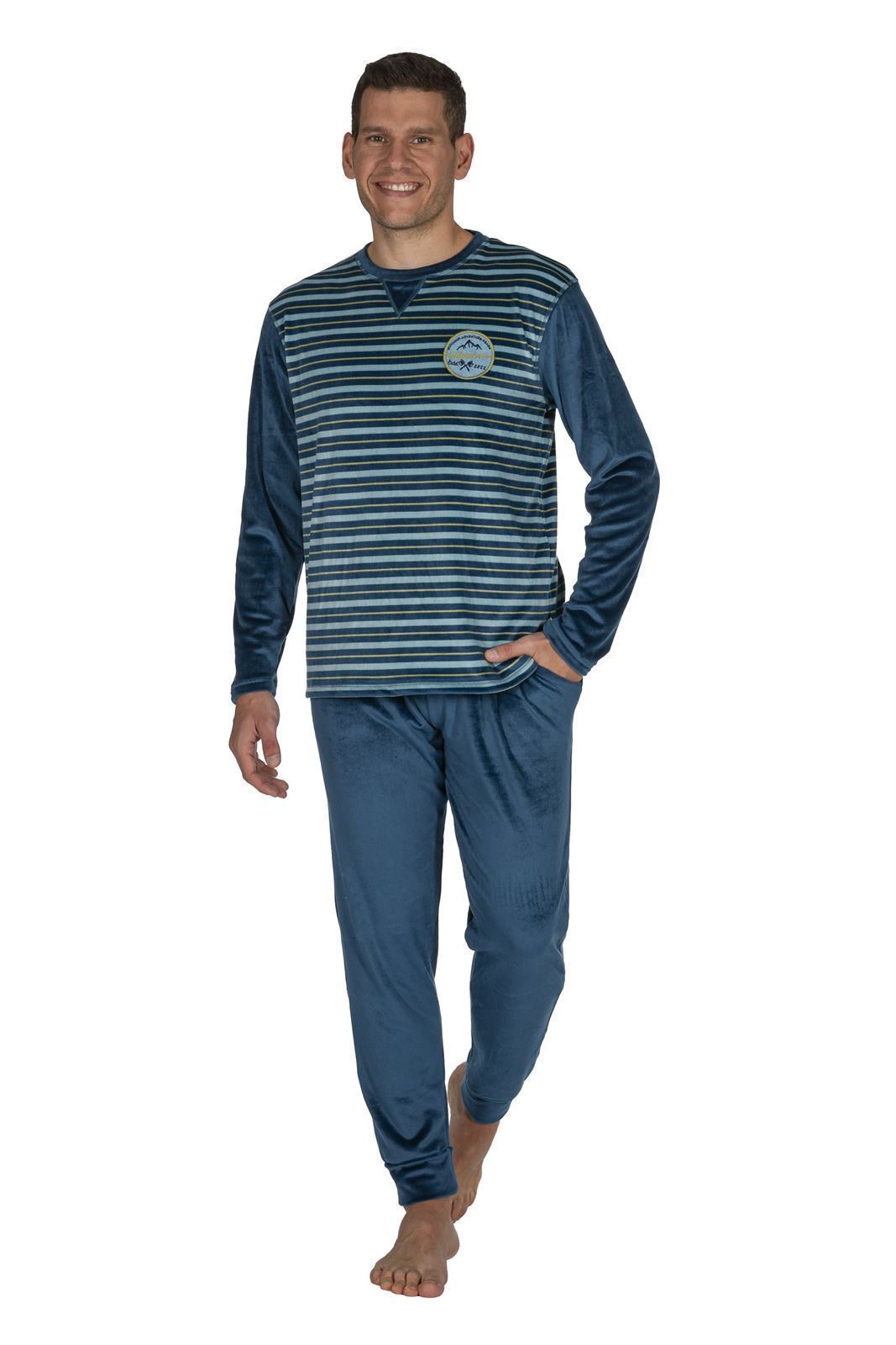 PIJAMA HOMBRE TERCIOPELO JAVIER GOLMAR DP5052 - Imagen 1