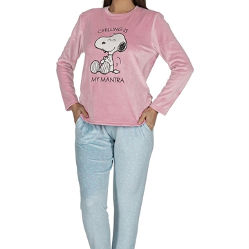 Pijama Invierno terciopelo mujer Javier Golmar DP2006 - Imagen 1