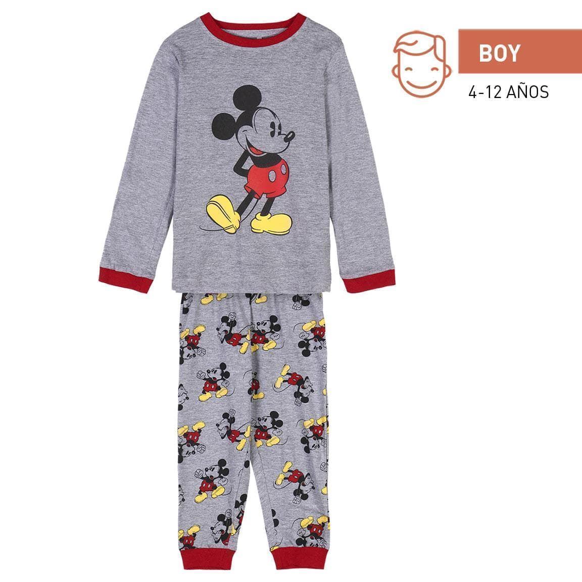 PIJAMA LARGO SINGLE JERSEY MICKEY NIÑO - 2900000188 - Imagen 6