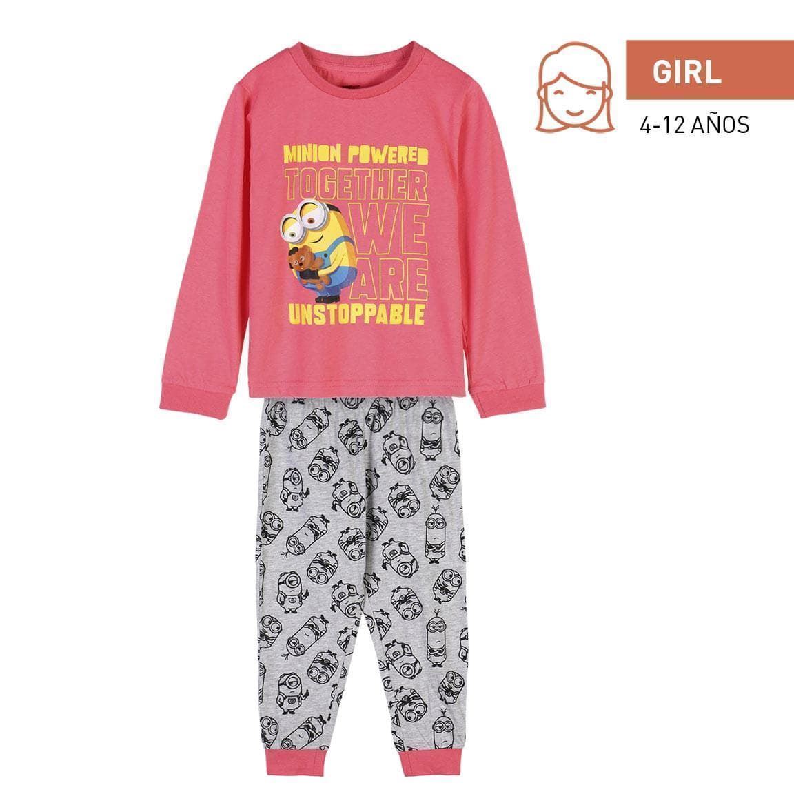 PIJAMA LARGO SINGLE JERSEY MINIONS NIÑA - 2900000394 - Imagen 4